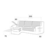 Cubre Chaise Longue Antideslizante Coral