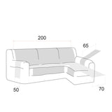 Cubre Chaise Longue Antideslizante Coral