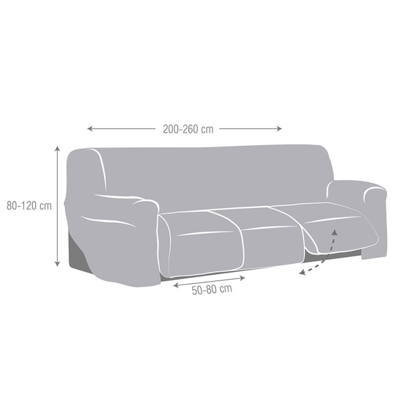 Funda Súper Elástica Sofá Relax 3 Plazas Jersey